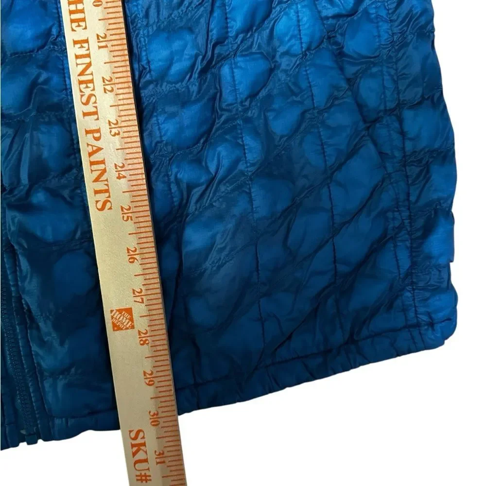 The North Face Thermoball Puffer Jacket M XL Blue Lightweight Full Zip Outdoor
